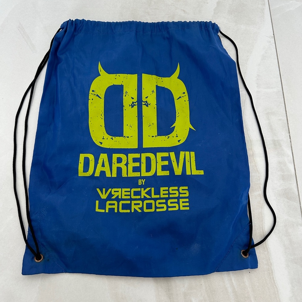 Daredevil by Wreckless Lacrosse Drawstring Bag